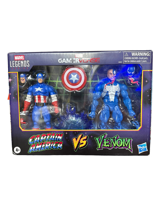 Marvel Legends Gamerverse Captain America vs Venom 6" Action Figure 2-Pack New!