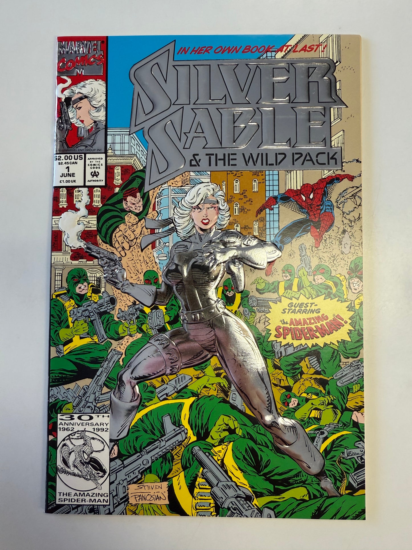 MARCEL COMICS SILVER SABLE & the WILD PACK #1 1992 MINT DIRECT EDITION