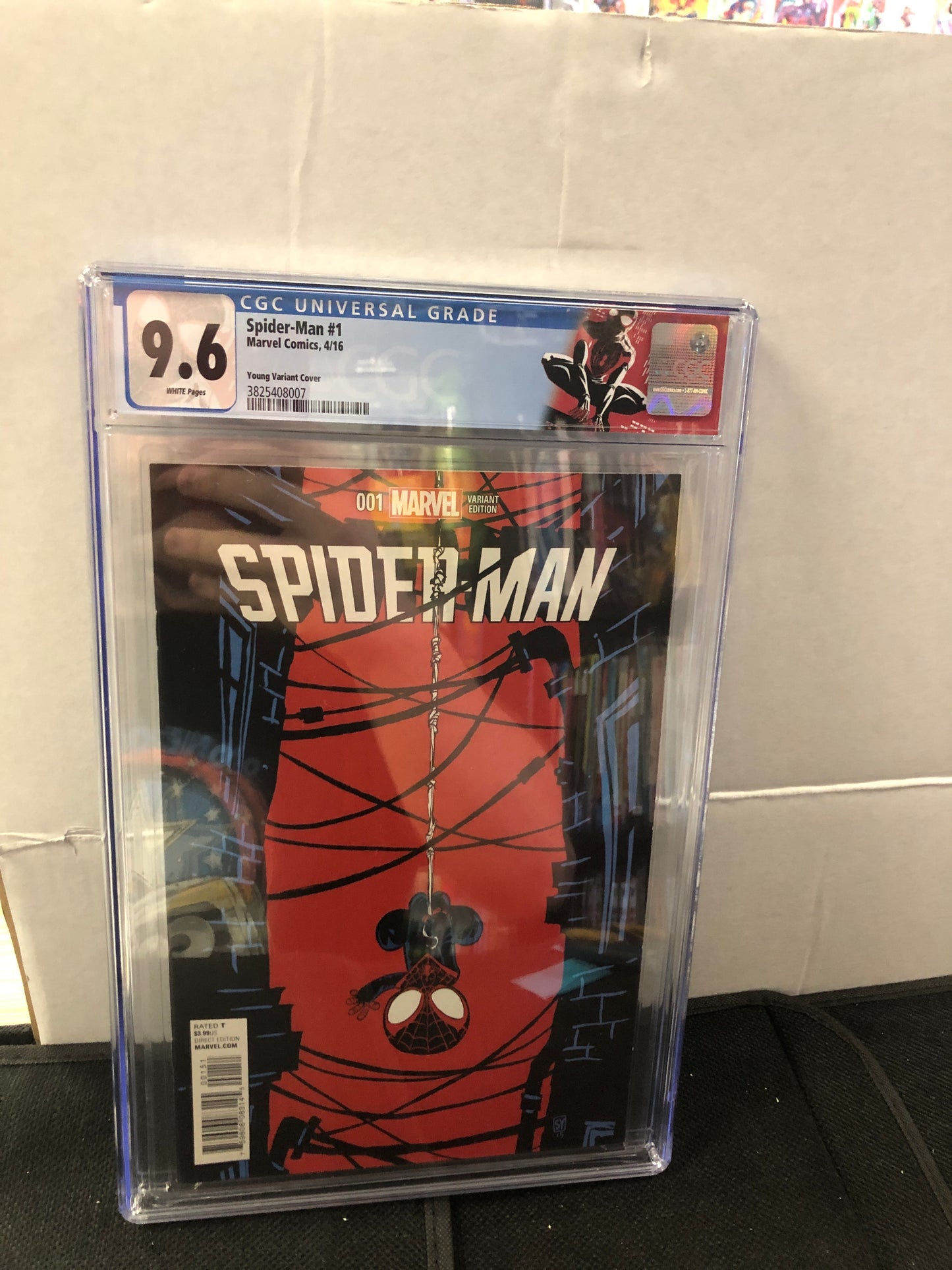 SPIDER-MAN #1 CGC 9.6 (2016, HTF SKOTTIE YOUNG VARIANT & CUSTOM CGC LABEL!)