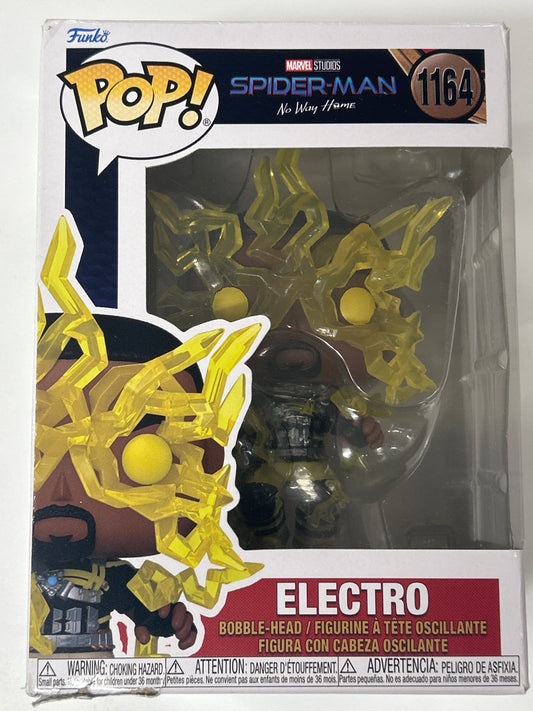 FUNKO POP MARVEL SPIDER-MAN NO WAY HOME ELECTRO MODERATE CONDITION