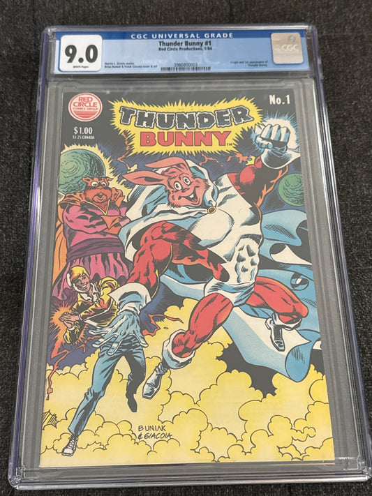 RED CIRCLE COMICS COMIC GROUP THUNDER BUNNY #1 CGC 9.0