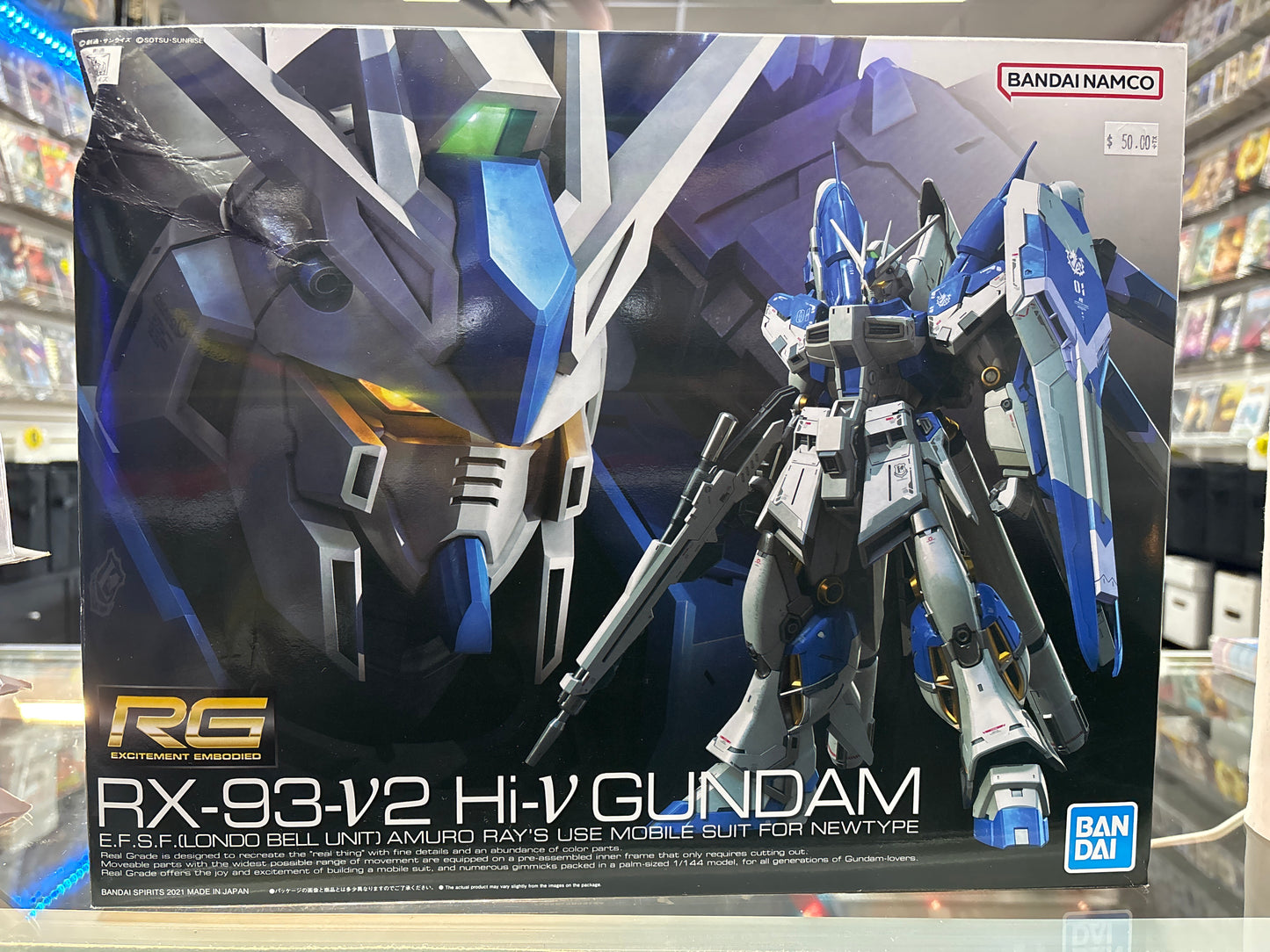 BANDAI GUNDAM RX-93 HI NU GUNDAM RG MODEL KIT