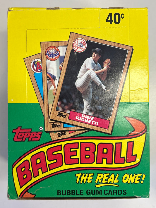 TOPPS 1987 MAJOR LEAGUE BASEBALL CARDS BOX 36 PACKS