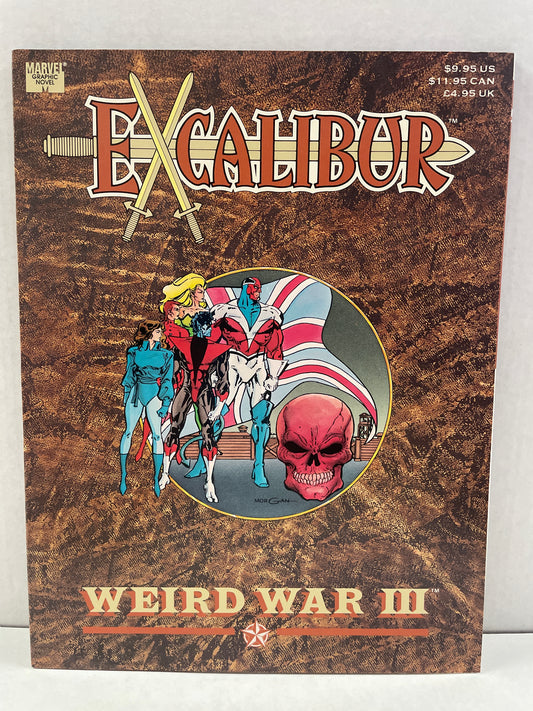 EXCALIBUR WEIRD WAR III TPB MARVEL GRAPHIC NOVEL (1990 1st PRINTING, MINTY!)