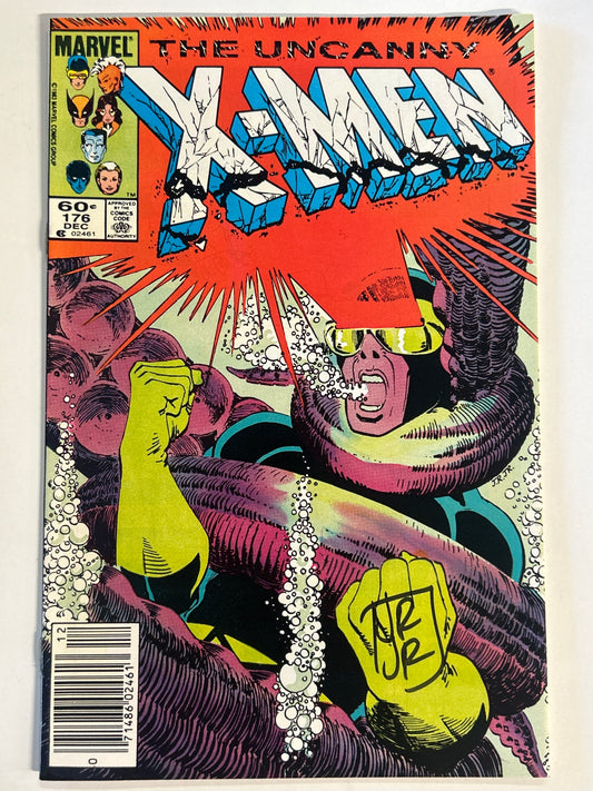 MARVEL COMICS UNCANNY X-MEN 176 SIGNED NEAR MINT CONDITION