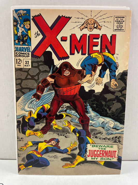 THE X-MEN #32 (1967 MARVEL SILVER AGE KEY COMIC BEAUTY!) 3rd JUGGERNAUT APPEARANCE! FINE+