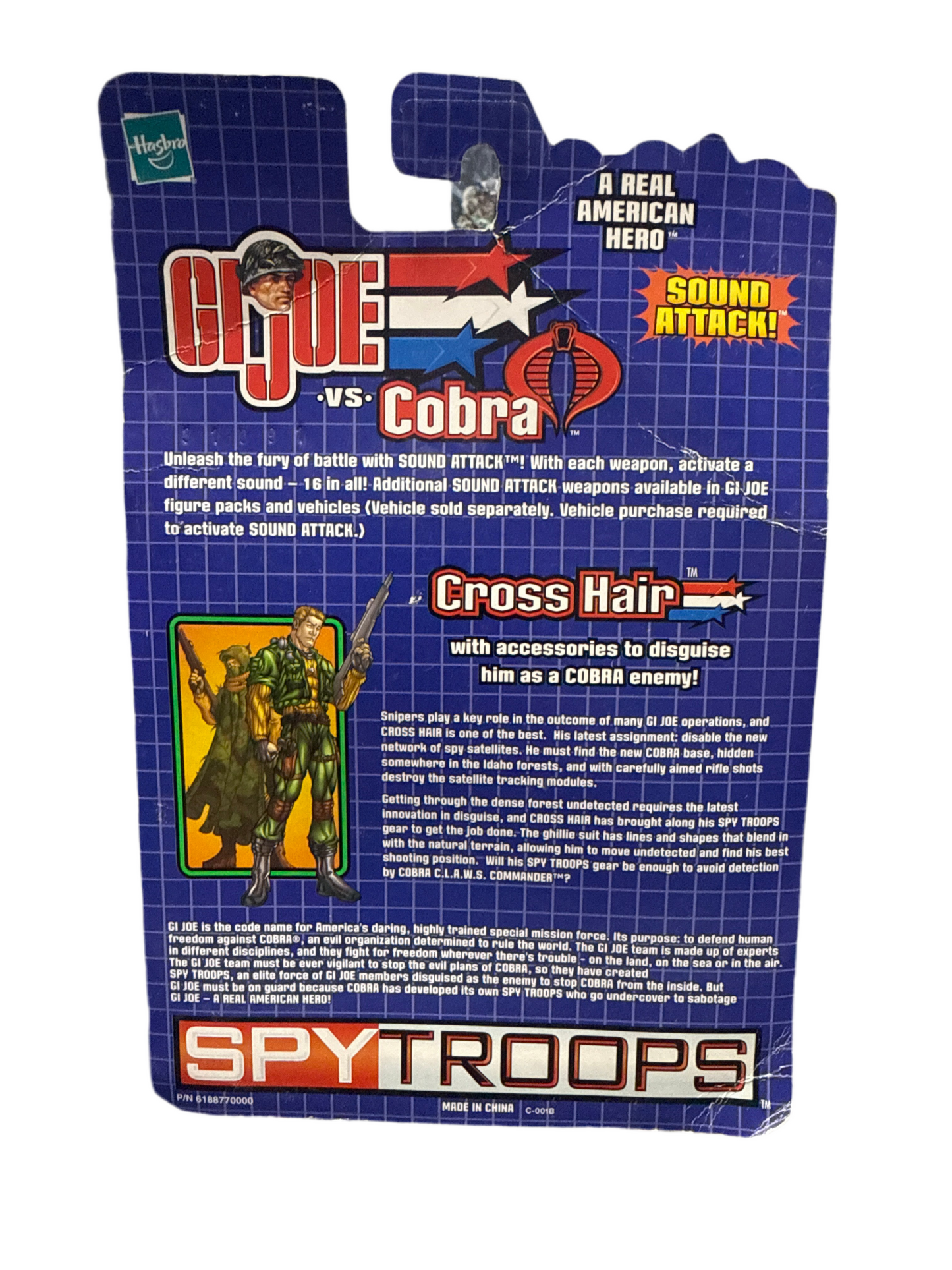 HASBRO GI JOE VS COBRA SPY TROOPS CROSS HAIR CONRA CLAWS COMMANDER
