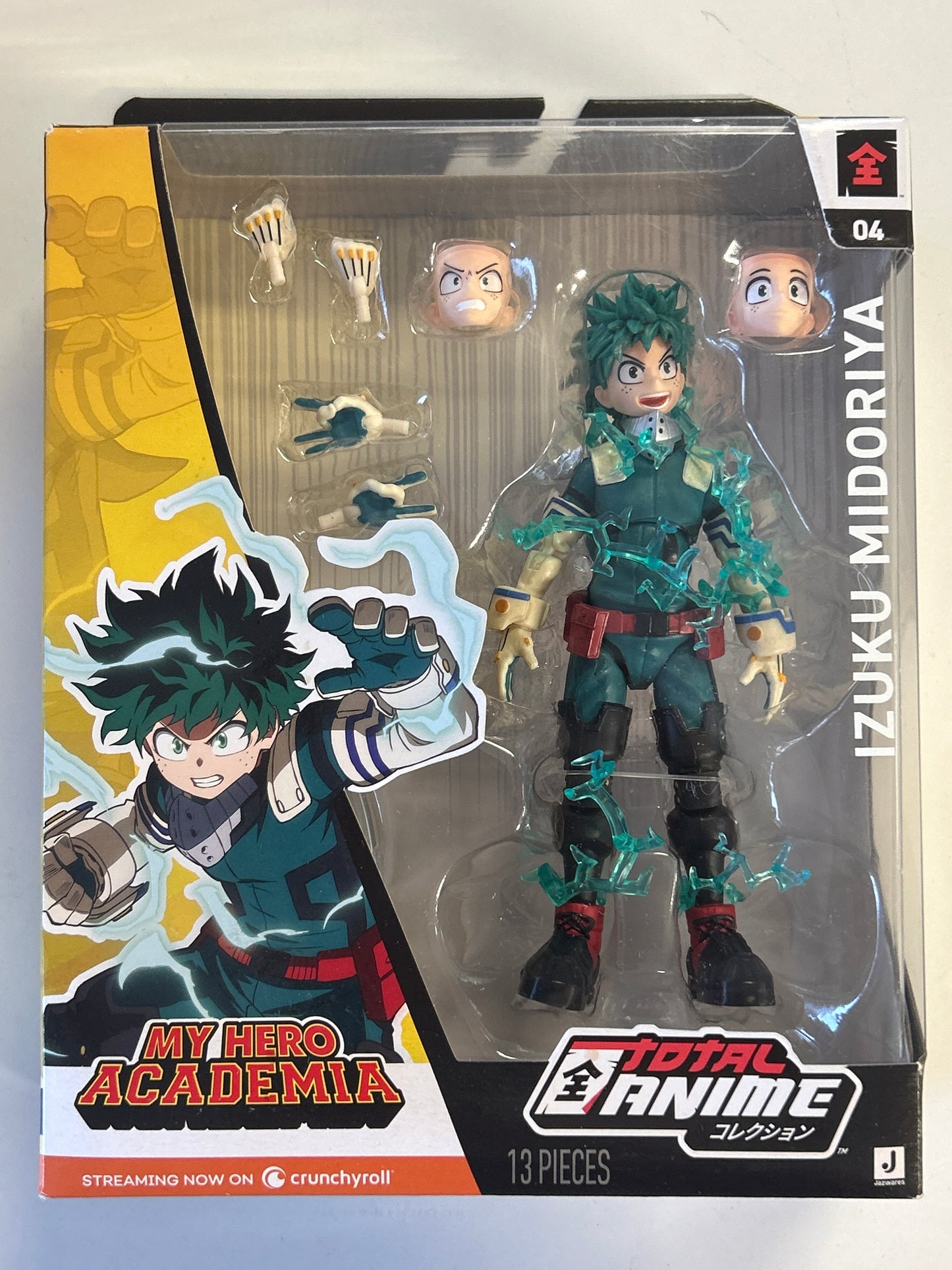 JAZWARES TOTAL ANIME IZUKU MIDORIYA FIGURE SEALED IN GREAT CONDITION BOX