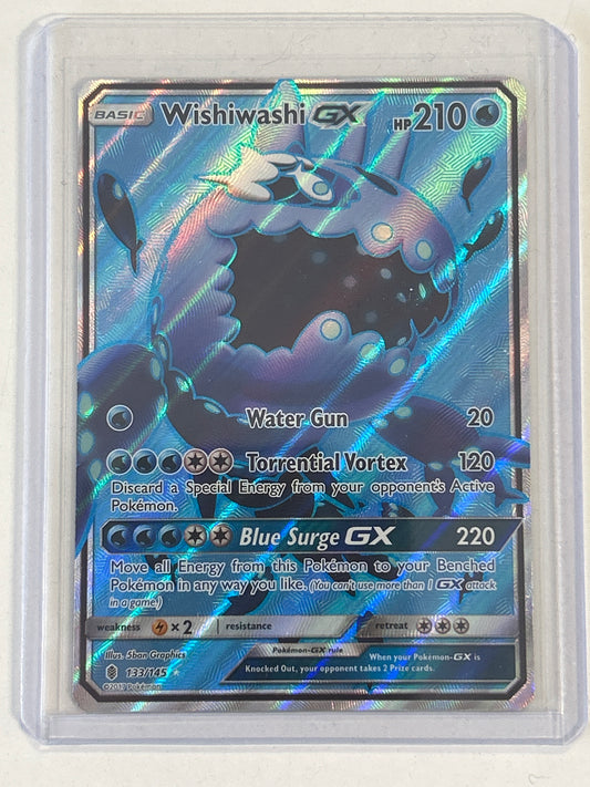 POKÉMON TCG WISHIWASHI GX 133/145 LIGHT PLAY/NEAR MINT CONDITION