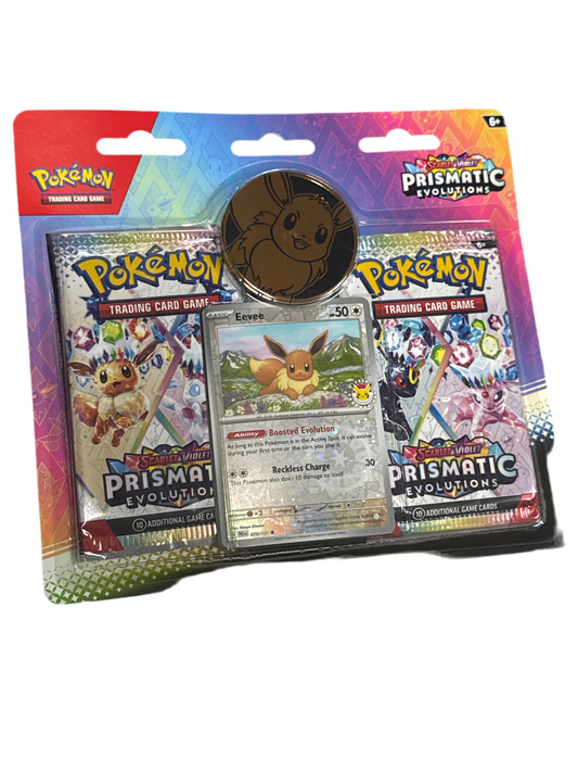 POKEMON SCARLET & VIOLET PRISMATIC COIN EEVEE 2 PACK