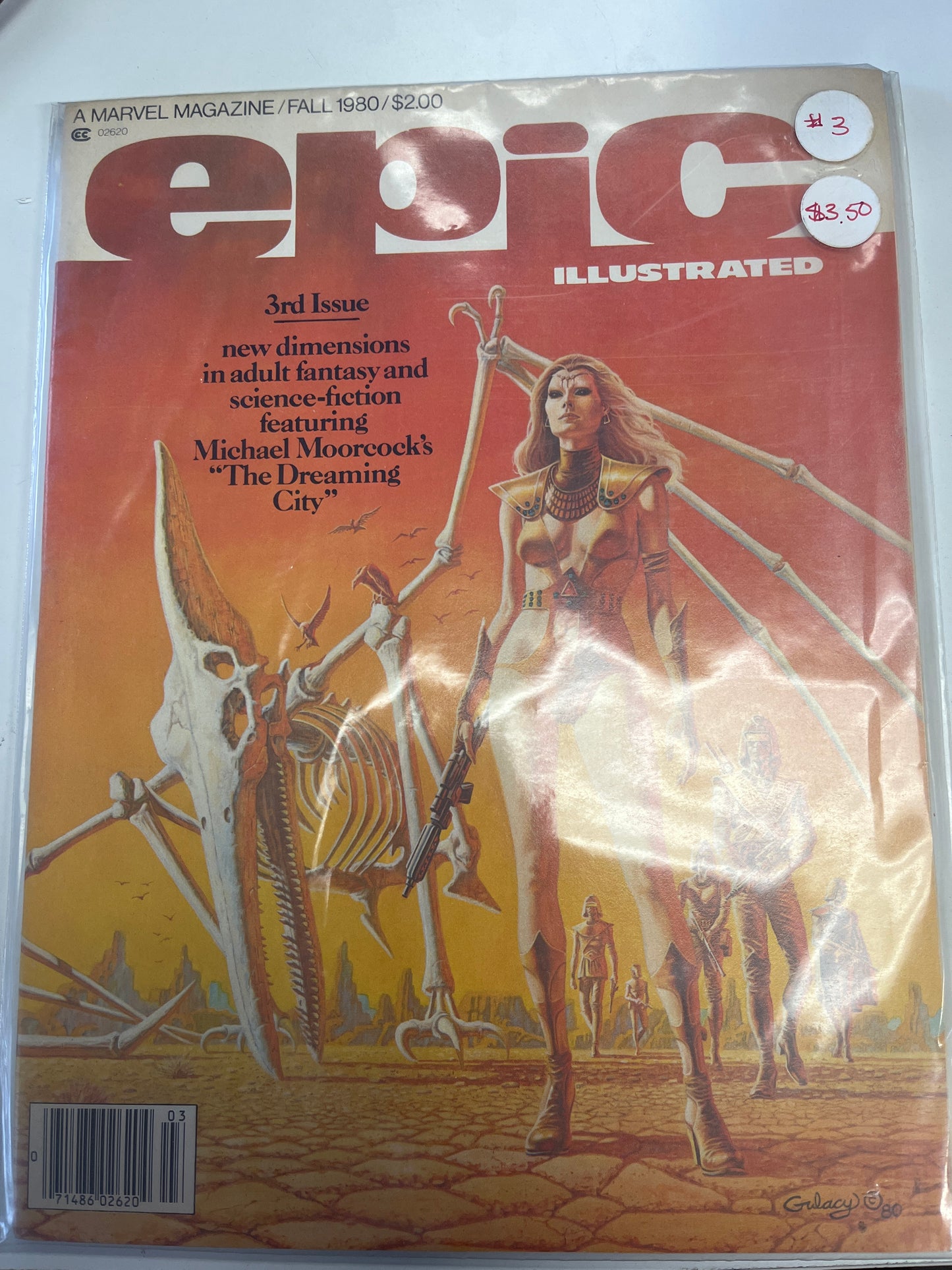 EPIC ILLUSTRATED 3RD ISSUE A MARVEL MAGAZINE NEW DIMENSIONS