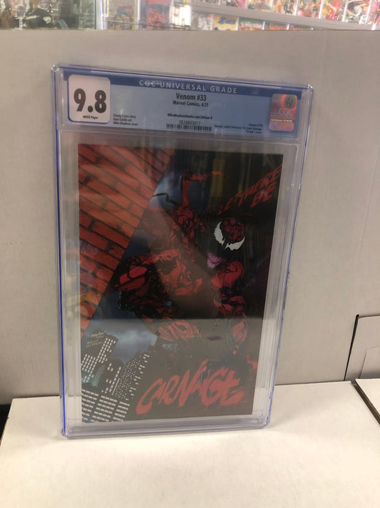 MARVEL COMICS VENOM #33 (2021) MIKEMAYHEWSTUDIO.COM EDITION B CGC 9.8 WP