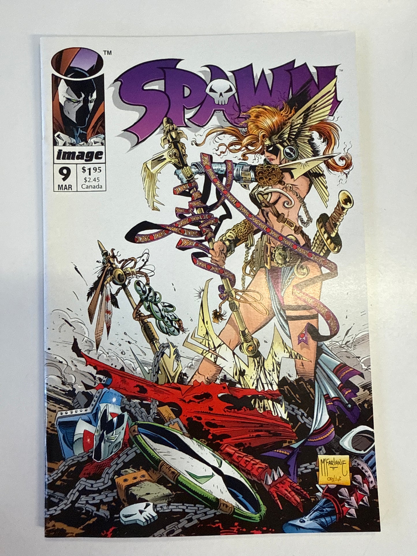 IMAGE COMICS SPAWN #9 KEY FIRST ANGELA 1st MID EVIL SPAWN