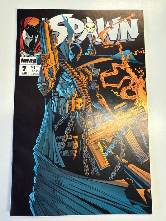 IMAGE COMICS SPAWN #7 NO SIGNATURE ON COVER MCFARLANE