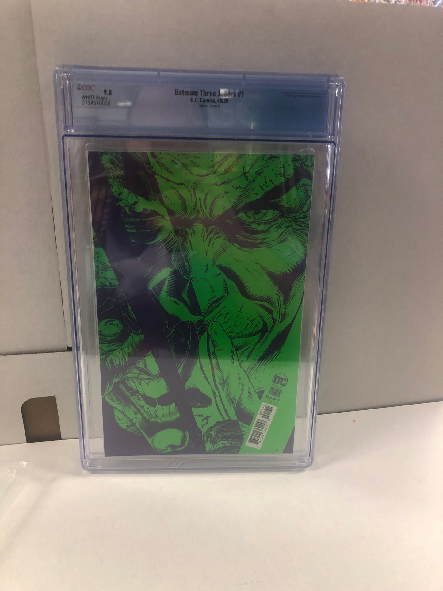 DC COMICS BATMAN THREE JOKERS #1 VARIANT COVER B CGC 9.8 WP