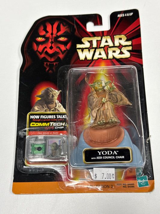 Star Wars Episode I YODA WITH JEDI COUNCIL CHAIR  Action Figure COLLECTION 2