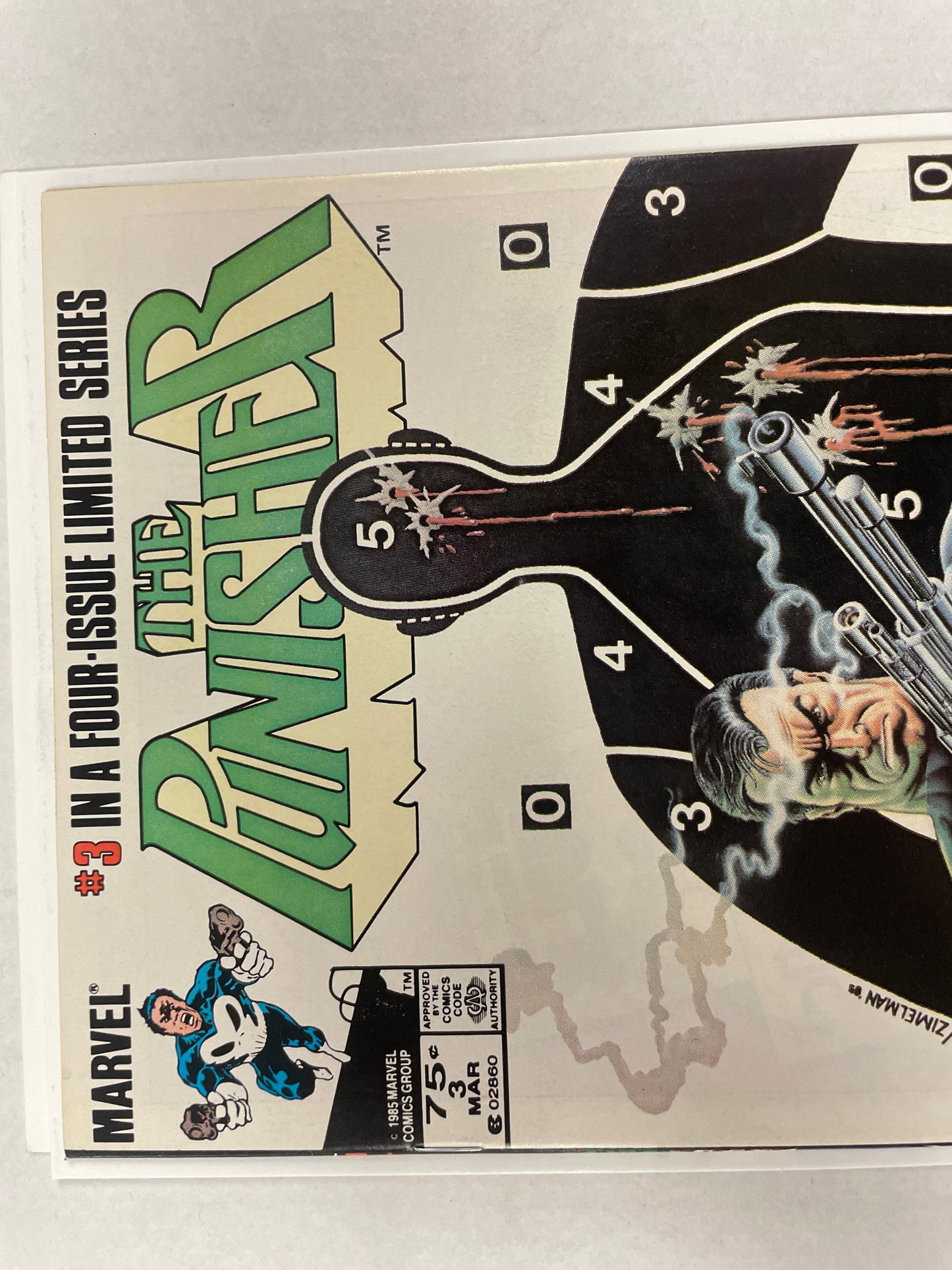 THE PUNISHER LIMITED SERIES #3 NEWSSTAND NM+ (1985, MIKE ZECK CLASSIC!) CGC ME