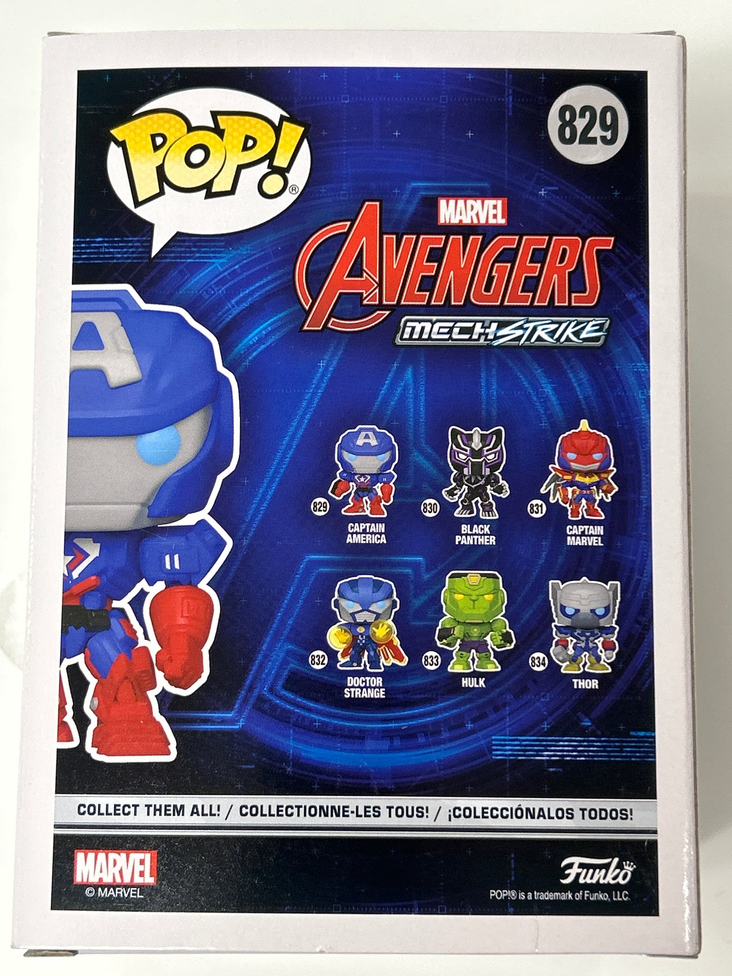 FUNKO POP MARVEL AVENGERS MECHSTRIKE CAPTAIN AMERICA GREAT CONDITION