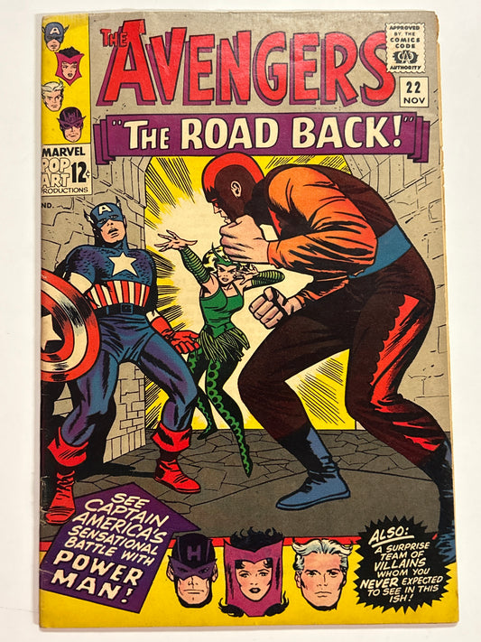 MARVEL COMICS THE AVENGERS #22 (1965) FINE CONDITION