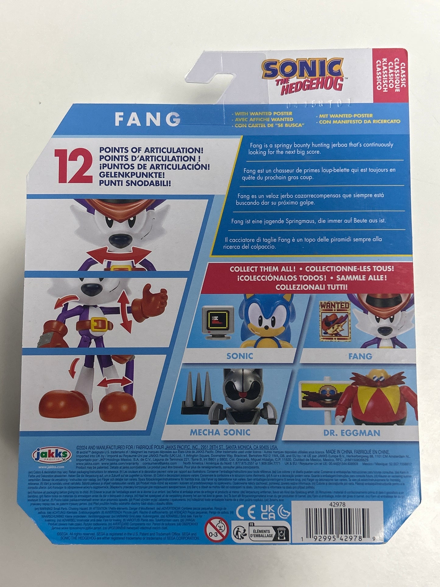 JAKKS PACIFIC SONIC THE HEDGEHOG FANG (2024)