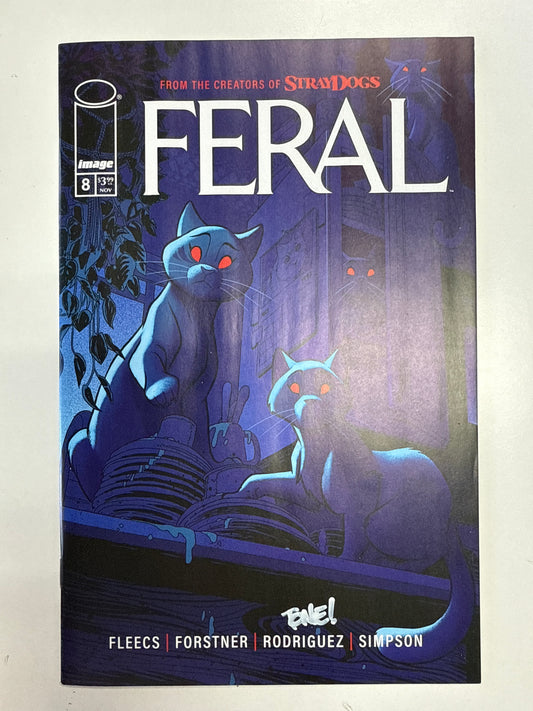 IMAGE COMICS FERAL #8 FIRST PRINT SIGNED BY TONE RODRIGUEZ