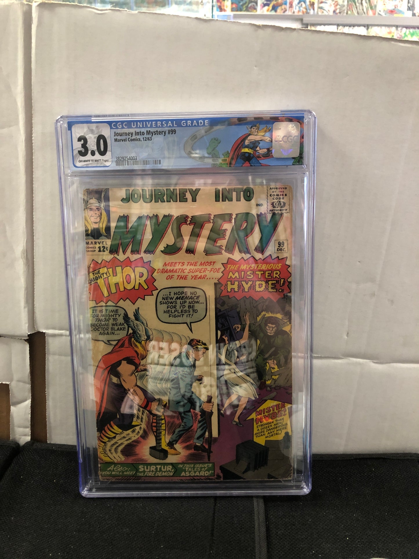 MARVEL COMICS JOURNEY INTO MYSTERY 99 (1963) 1ST APPEARANCE OF MR. HYDE CGC 3.0 OW/WP