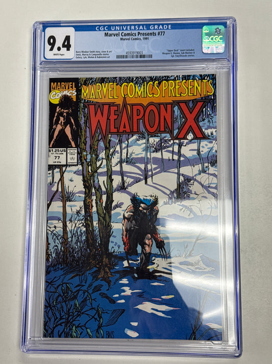 MARVEL COMICS MARVEL COMICS PRESENTS WEAPON X #77 CGC 9.4