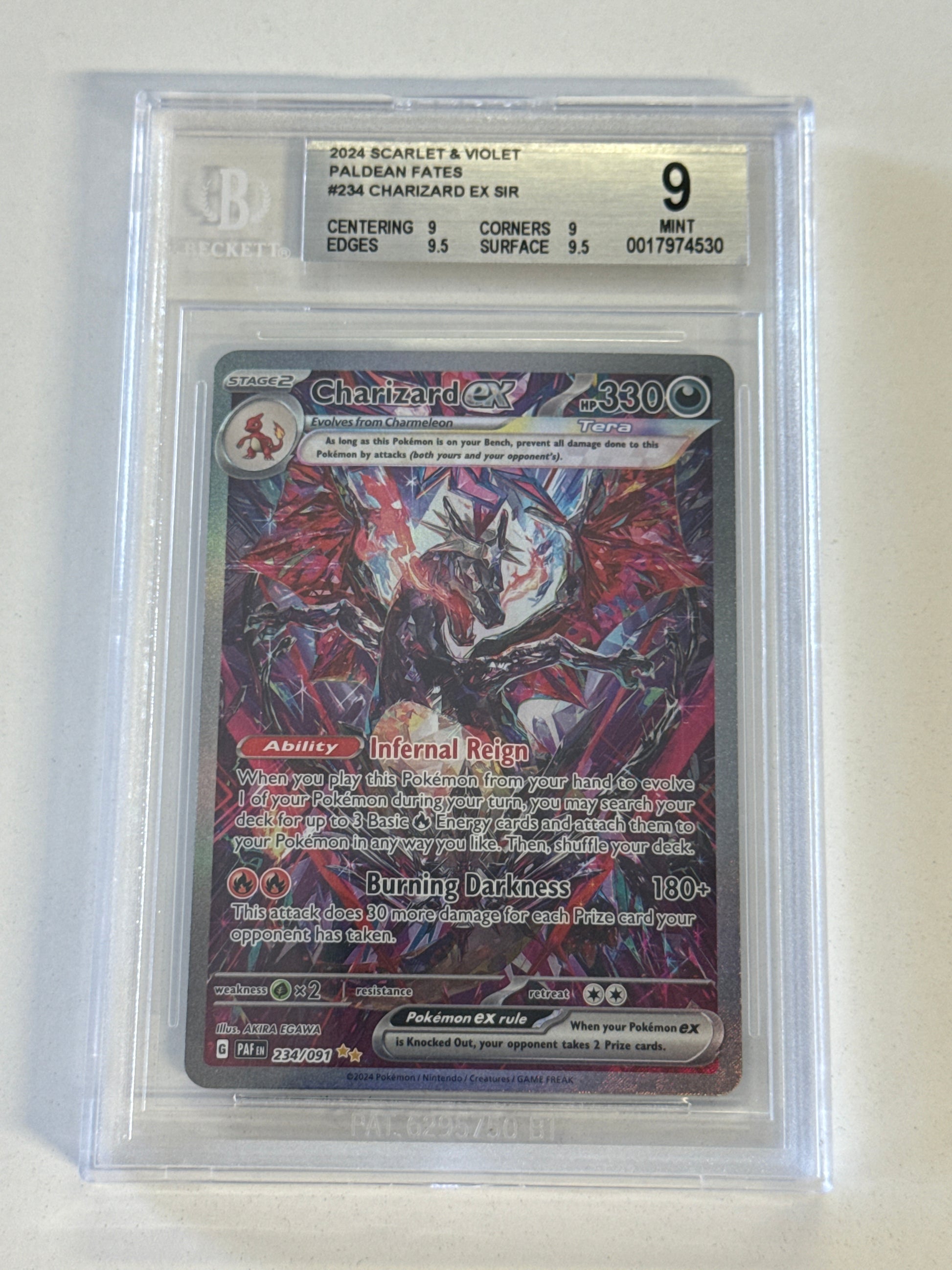 2024 POKEMON PALDEAN FATES JAPANESE CHARIZARD EX SIR BGS 9 2024 POKEMON PALDEAN FATES JAPANESE CHARIZARD EX SIR BGS 9