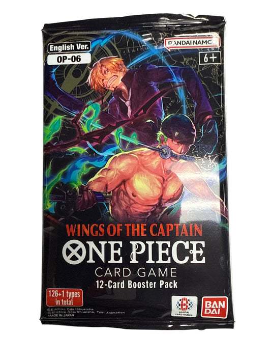 ONE PIECE EDITION CARD GAME OP-06  BOOSTER PACK WINGS OF THE CAPTAIN