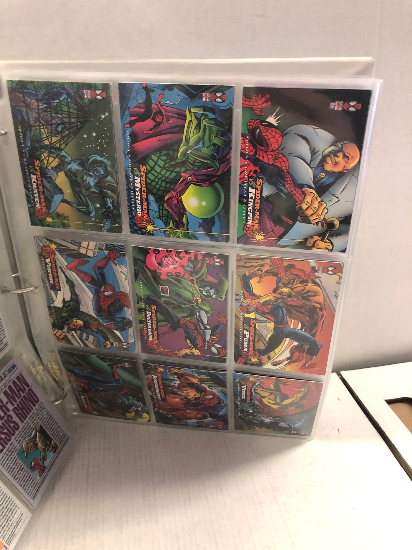 1994 MARVEL SPIDER-MAN TRADING CARDS  1ST EDITION FULL BASE SET 1-150