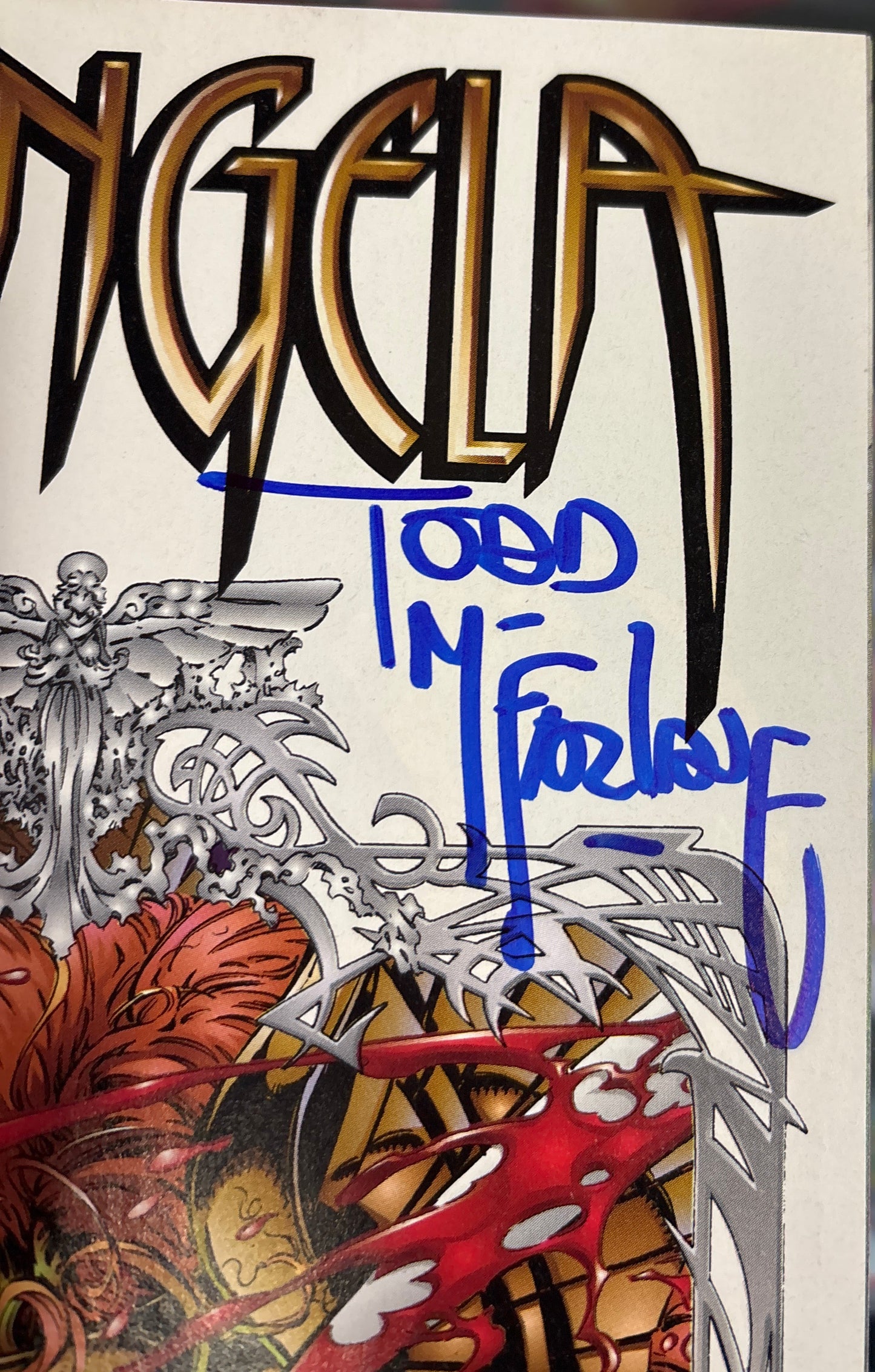 IMAGE ANGELA #1 1994 SPAWN SPIN OFF SIGNED BY TODD MCFARLANE