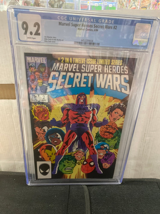 MARVEL COMICS MARVEL SUPER HEROES SECRET WARS#2 (1984) CGC 9.2 WP