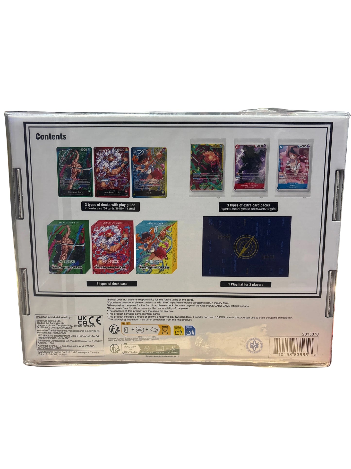 ONE PIECE CARD GAME LEARN TOGETHER CARD DECK SET