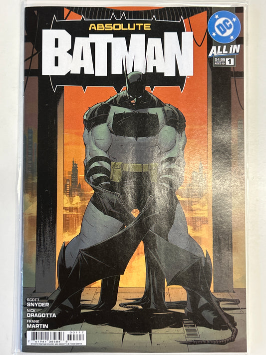 DC COMICS ABSOLUTE BATMAN #1 SEVENTH PRINTING CVR A NICK DRAGOTTA