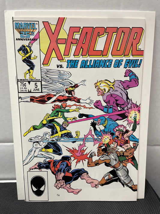 X-FACTOR #5 NM (1986, KEY!) 1st CAMEO APPEARANCE OF APOCALYPSE!