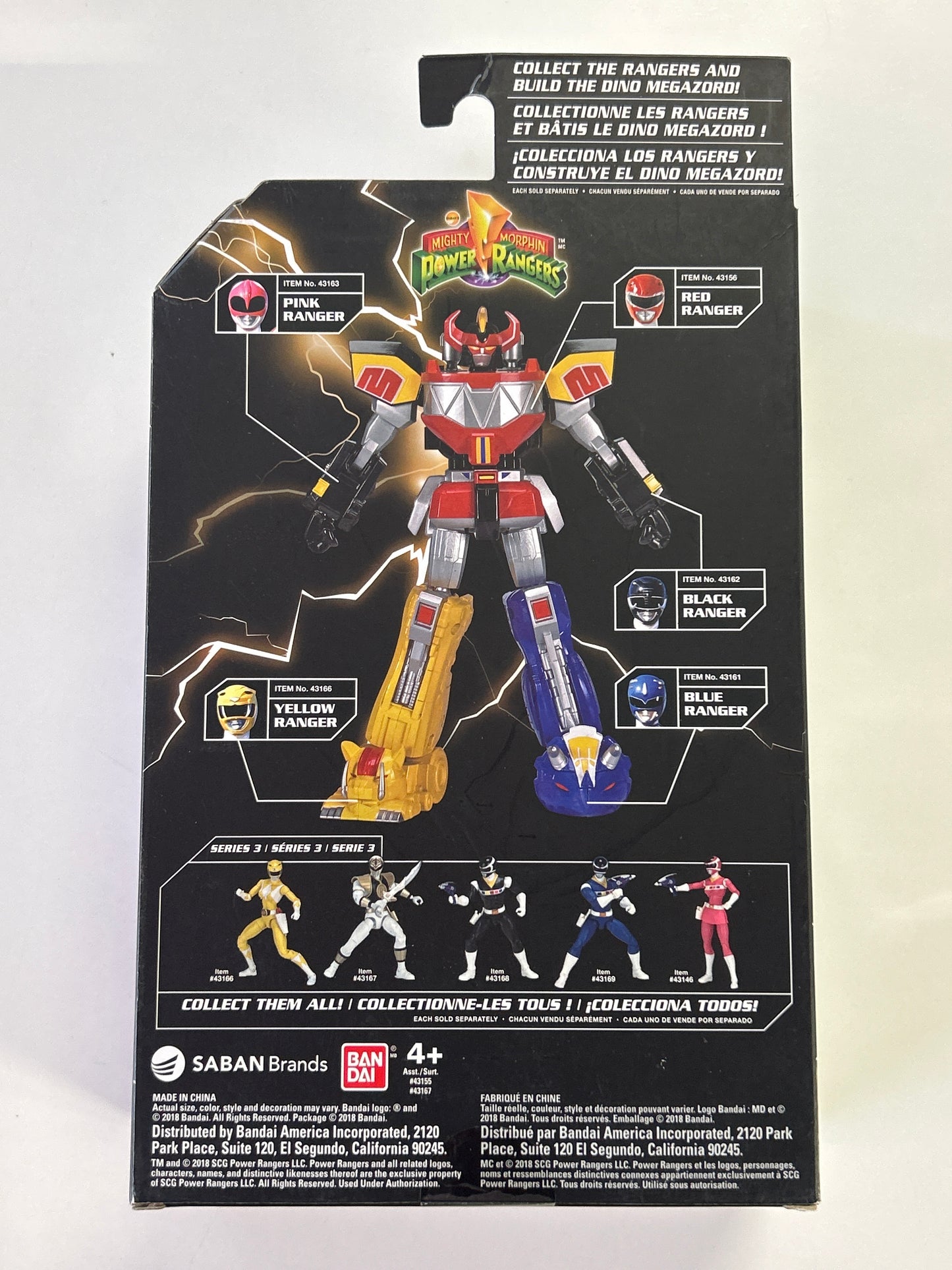 BANDAI POWER RANGERS LEGACY COLLECTION WHITE RANGER LIMITED EDITION (2018)