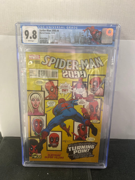 MARVEL COMICS SPIDER-MAN 2099 #4 (2014) VARIANT EDITION DEADPOOL PHOTOBOMB COVER CGC 9.8 WP