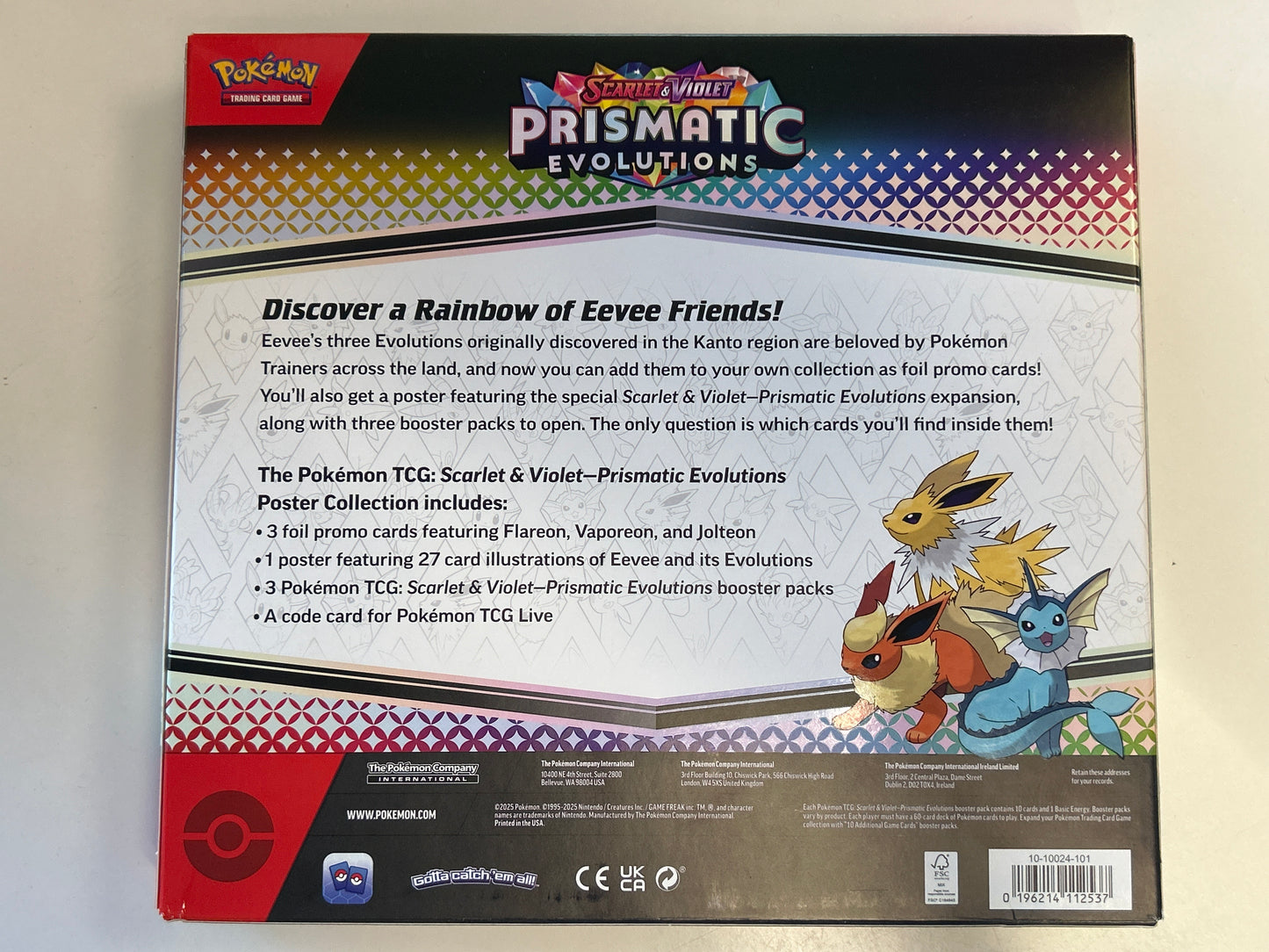 POKÉMON SCARLET & VIOLET PRISMATIC EVOLUTIONS POSTER COLLECTION SEAL