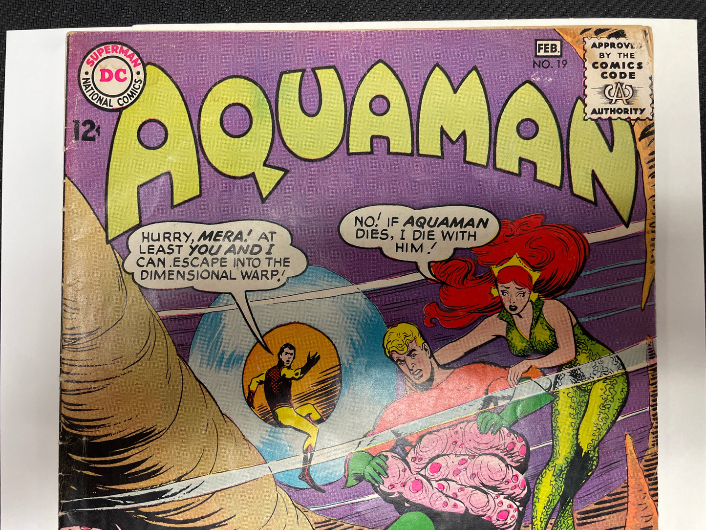 AQUAMAN #19 (DC SILVER AGE 1965, NICE CARDY COVER!) VG+