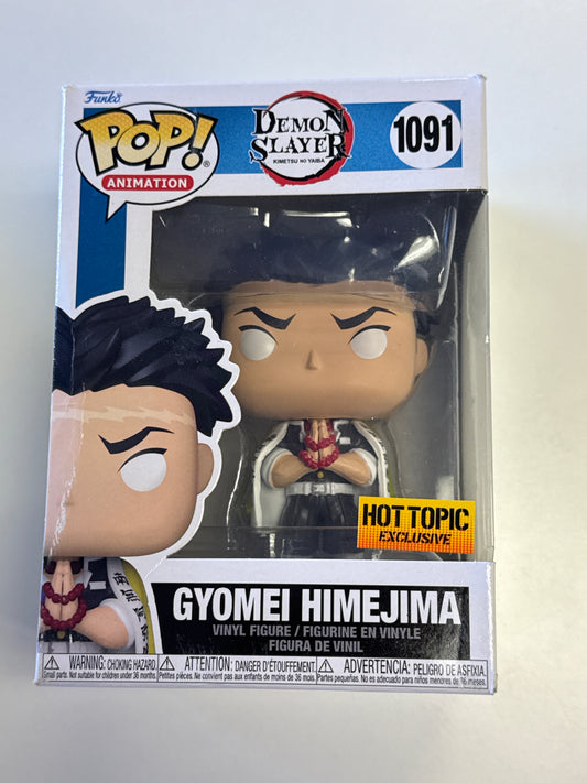 FUNKO POP ANIMATION DEMON SLAYER GYOMEI HIMEJIMA 1091 HOT TOPIC EXCLUSIVE GOOD CONDITION IN BOX