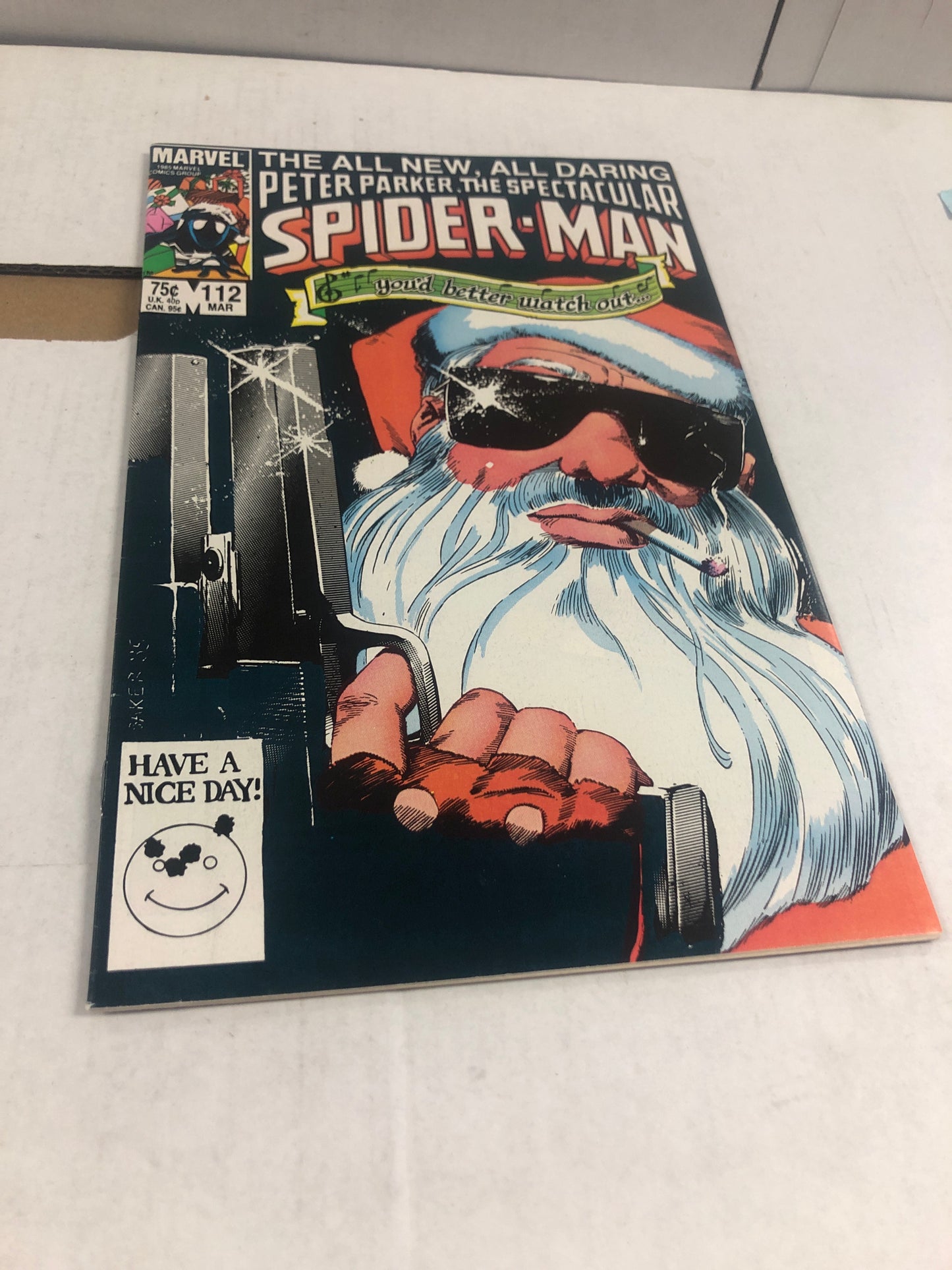 MARVEL COMICS THE SPECTACULAR SPIDER-MAN 112 (1986) VF/VF+  WP