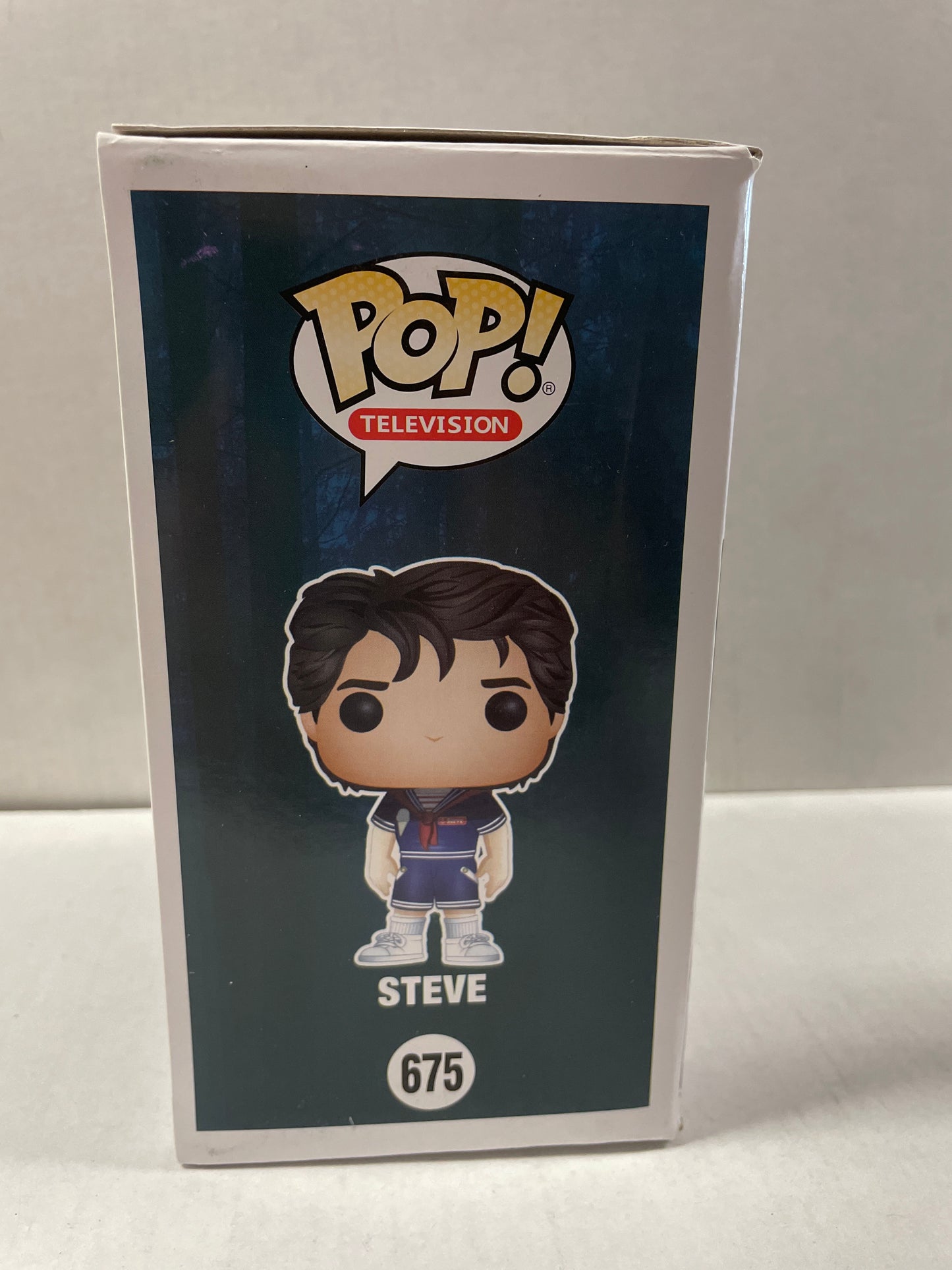 FUNKO POP TELEVISION - STRANGER THINGS #675 STEVE !! (SDCC 2018 LIMITED EDITION VHTF ! 1 of ONLY 1800 MADE) VERY GOOD CONDITION!!