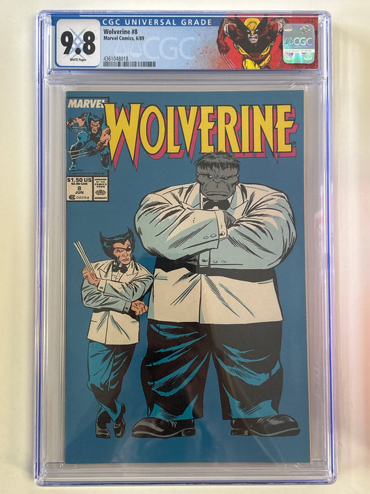 MARVEL COMICS WOLVERINE #8 CGC 9.8 WITH CUSTOM LABEL