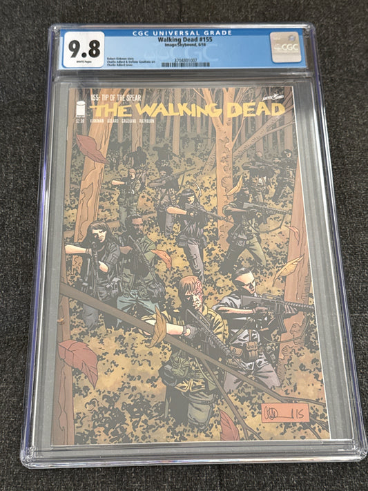 IMAGE COMICS WALKING DEAD #155 CGC 9.8