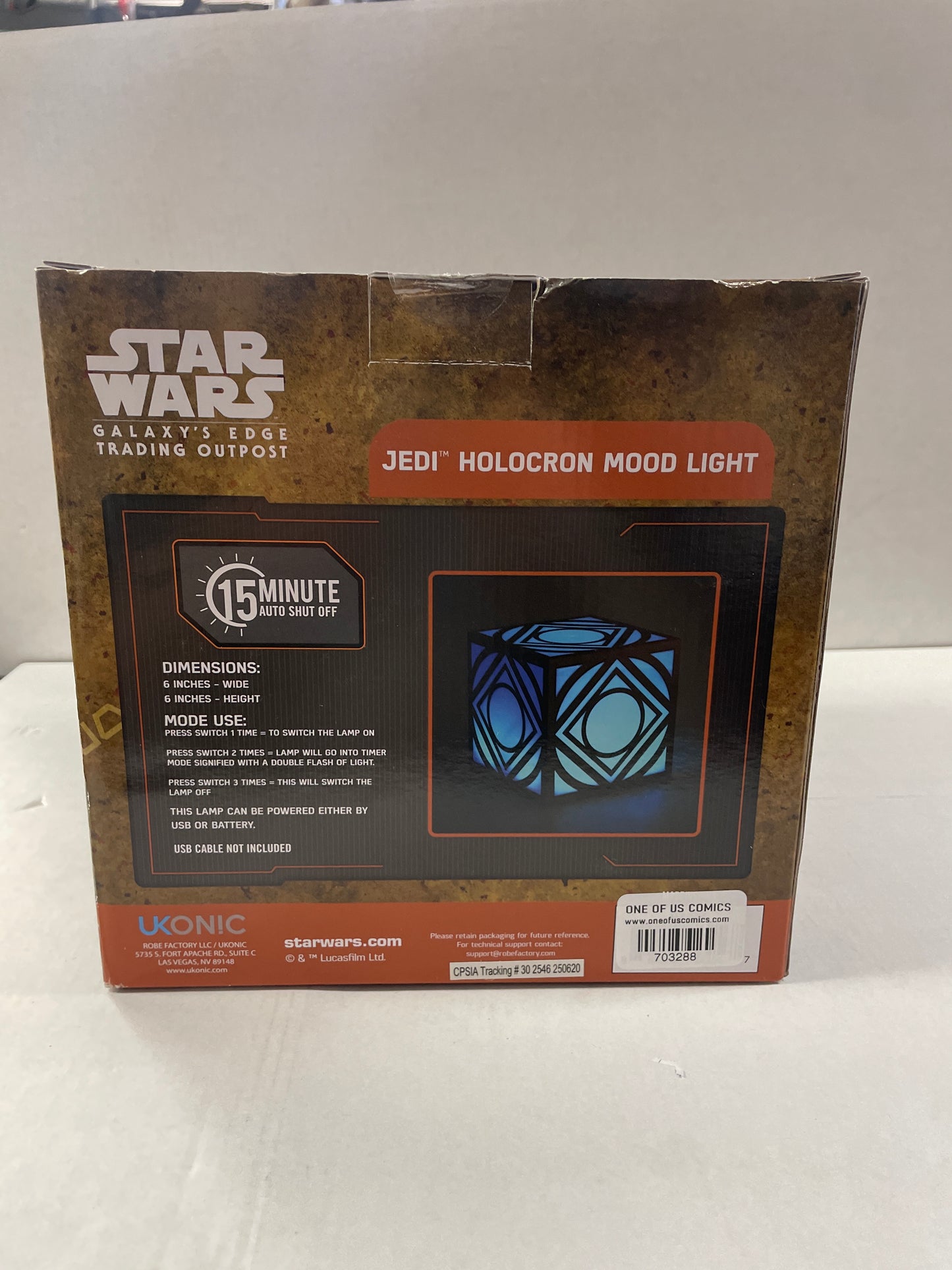 JEDI HOLOCRON MOOD LIGHT - 
STAR WARS OFFICIALLY BRANDED! BEAUTIFUL PIECE