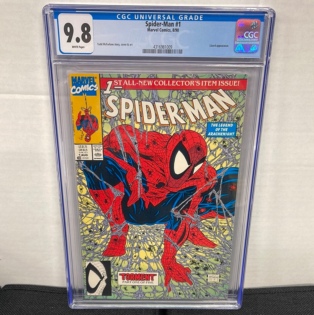 MARVEL COMICS SPIDER-MAN #1 CGC 9.8 LEGEND OF THE ARCHKNIGHT