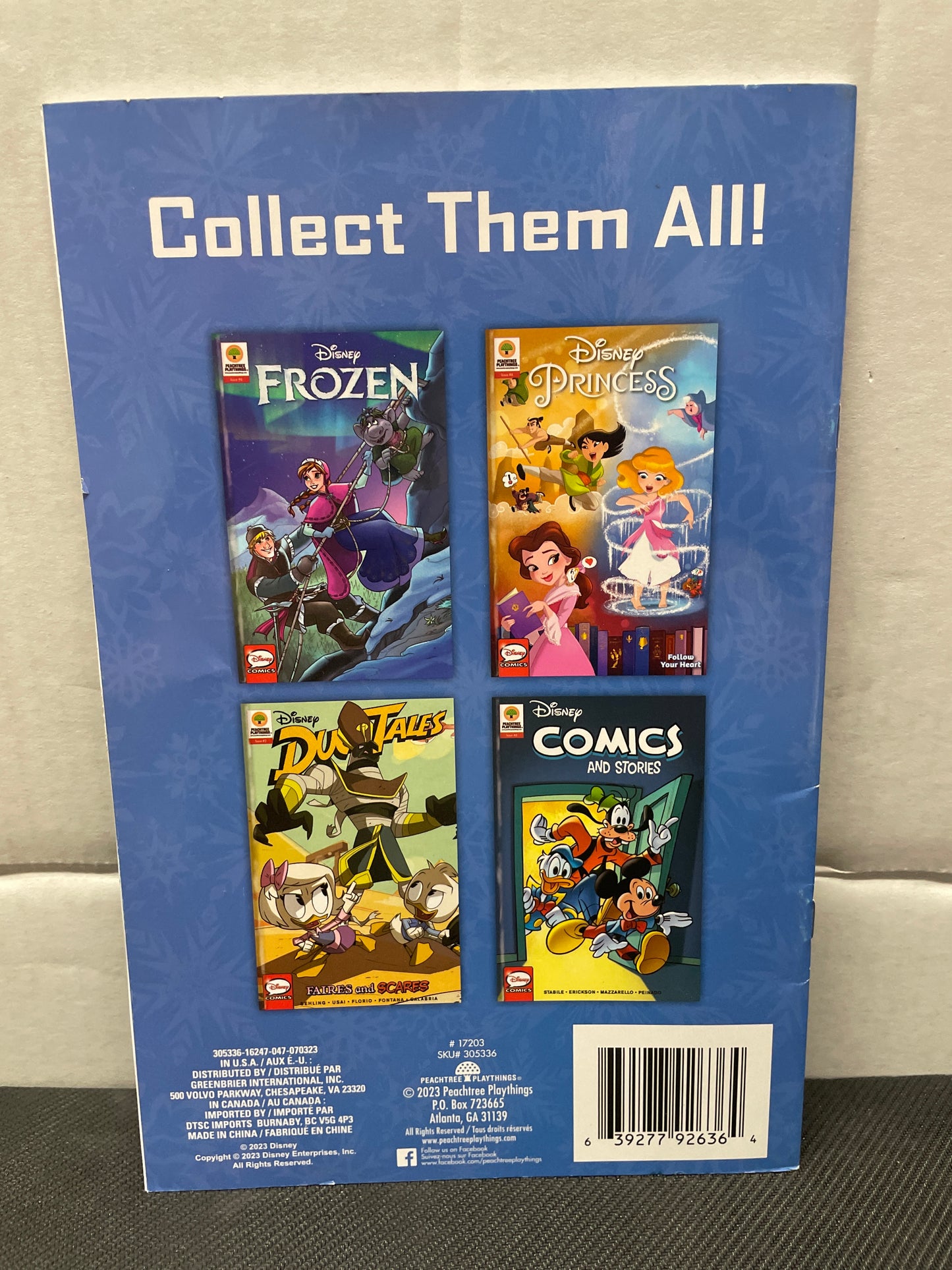 DISNEY FROZEN COMICS #6 (2022) PEACHTREE PLAYTHINGS