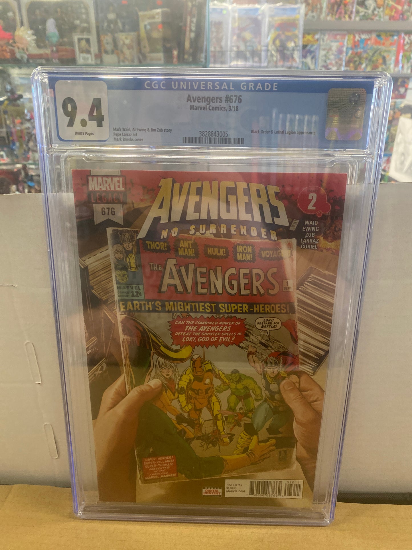 MARVEL COMICS AVENGERS #676 (2018) CGC 9.4 WP