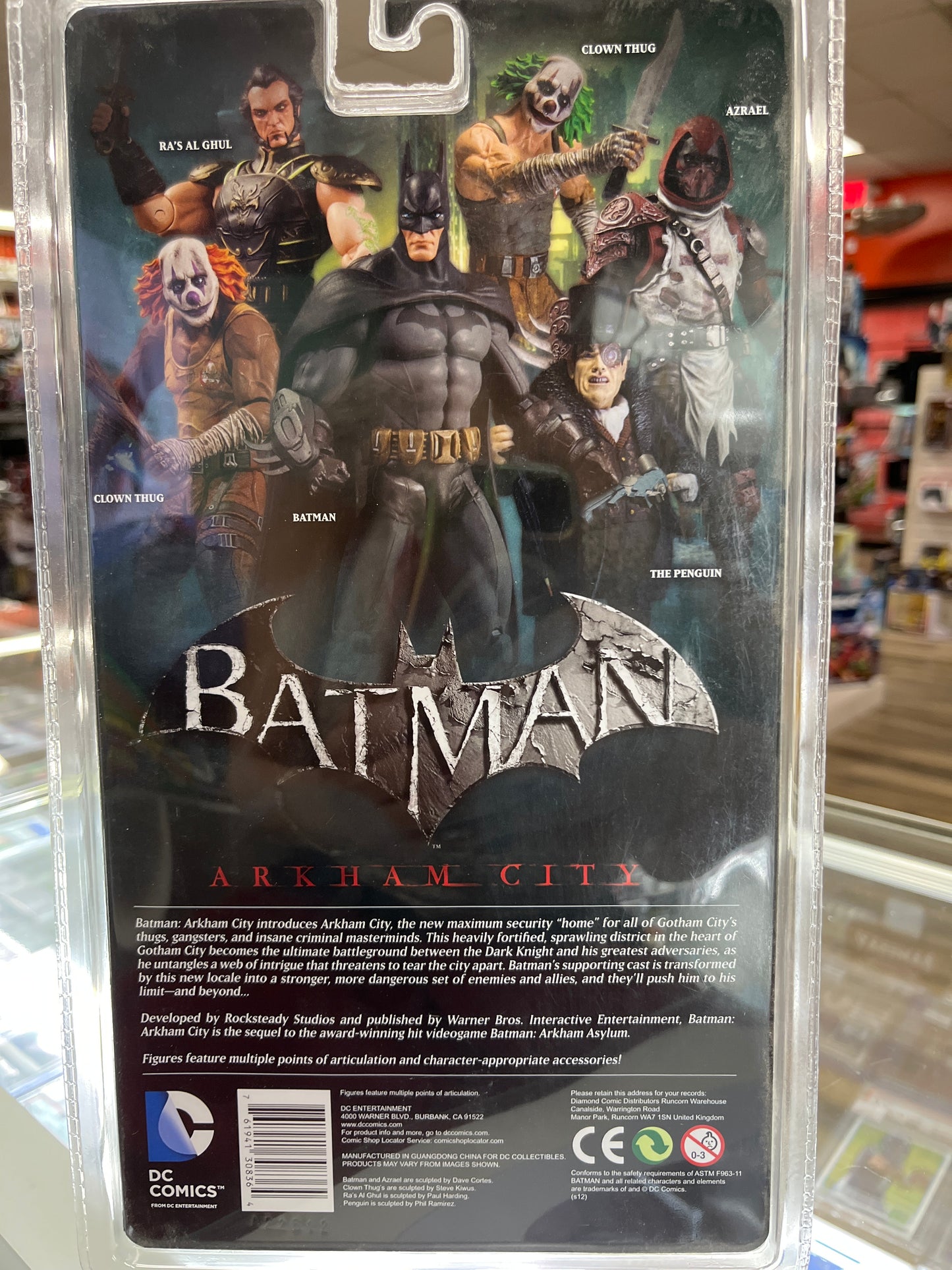 DC COMICS BATMAN ARKHAM CITY AZRAEL ACTION FIGURE