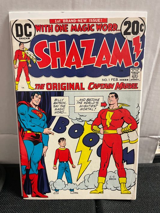 SHAZAM #1 (1973, 1st BILLY BATSON & FREDRICK FREEMAN!) VF/NM